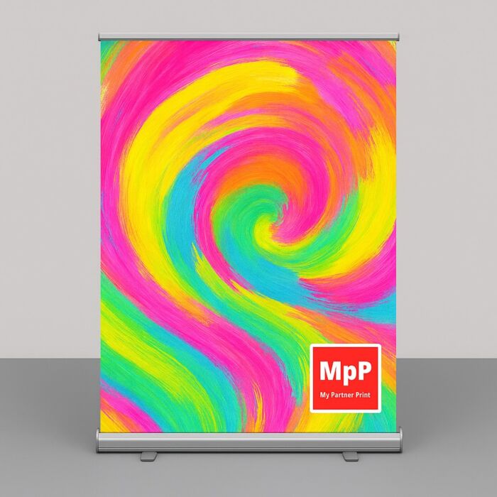 Roll-Up 150x200 personalizado con diseño impreso en tintas NEON - My Partner Print